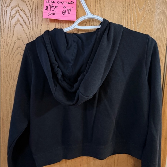 Nike Black Hoodie with White Logo - Picture 3 of 5